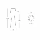 Llambë moderne në natyrë Slide Pivot e bardhë e ndritshme e bërë në Itali Viadurini