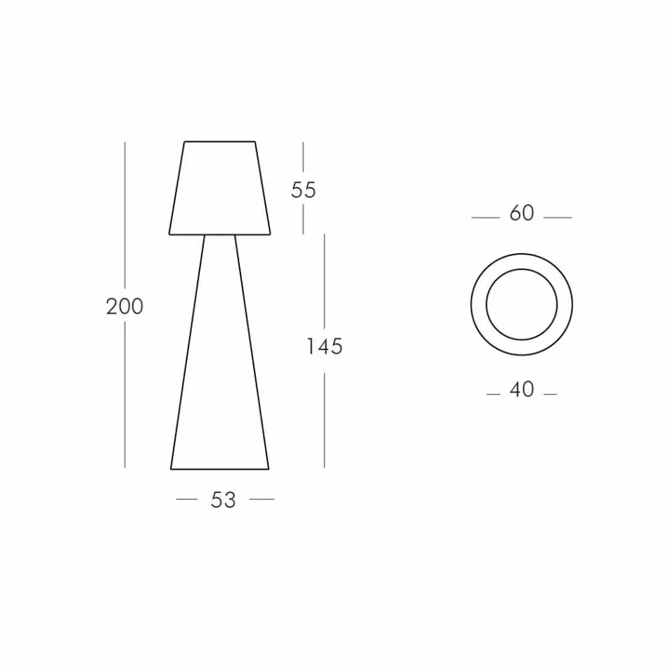 Llambë moderne në natyrë Slide Pivot e bardhë e ndritshme e bërë në Itali Viadurini