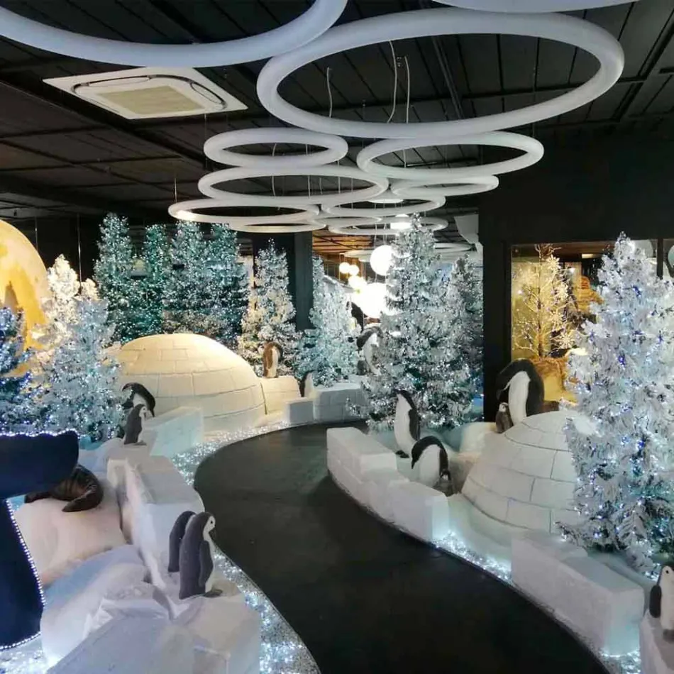 Llambë Pezullimi Moderne Round në Polietileni Prodhuar në Itali - Slide Giotto Viadurini