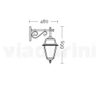 Llamba muri e jashtme në stilin e cilësisë së mirë në alumin Prodhuar në Itali - Doroty Viadurini