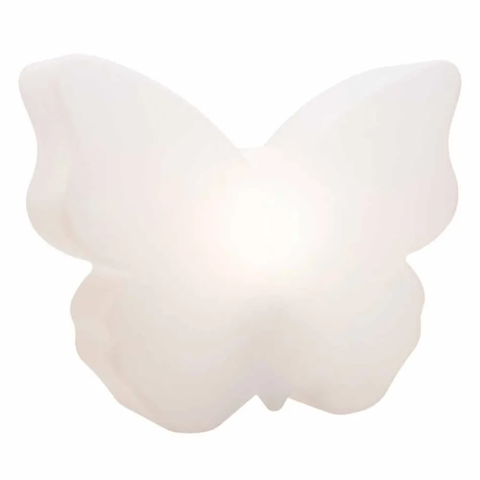 Llambë për ambiente të jashtme ose të brendshme, White Butterfly Design Modern - Farfallastar Viadurini