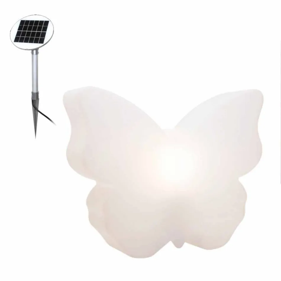 Llambë për ambiente të jashtme ose të brendshme, White Butterfly Design Modern - Farfallastar Viadurini
