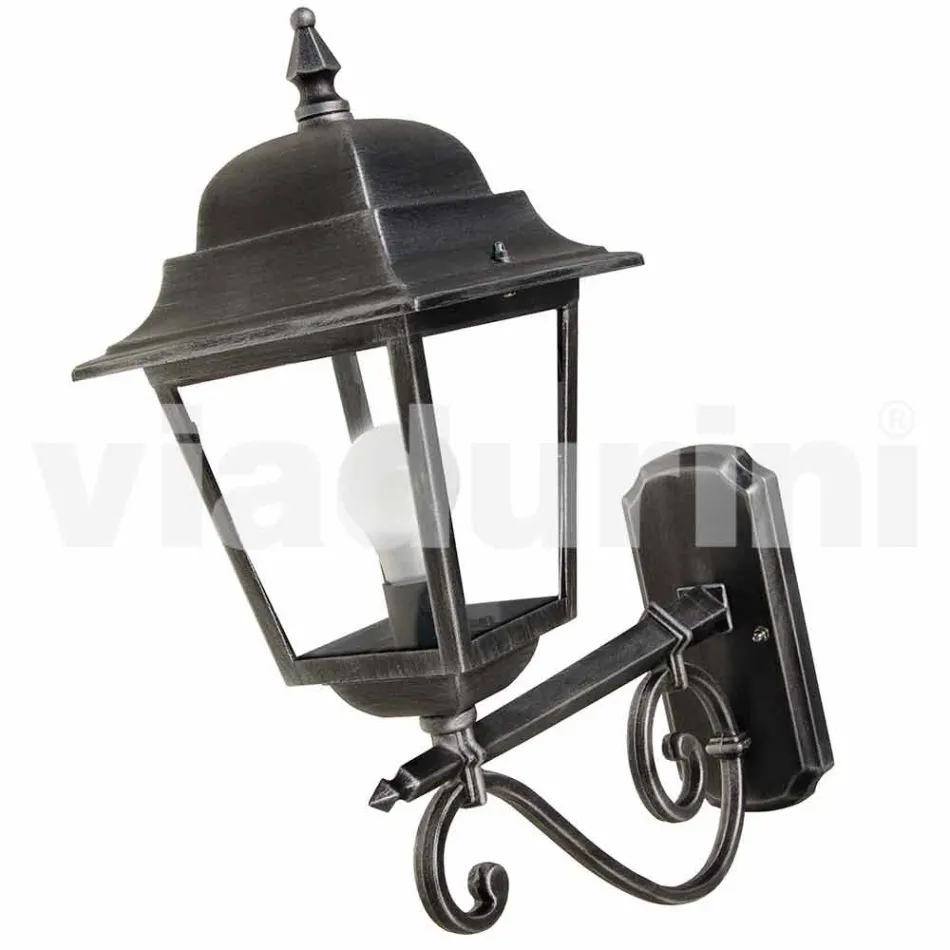 Llambë muri në natyrë në alumin, e bërë në Itali, Aquilina Viadurini