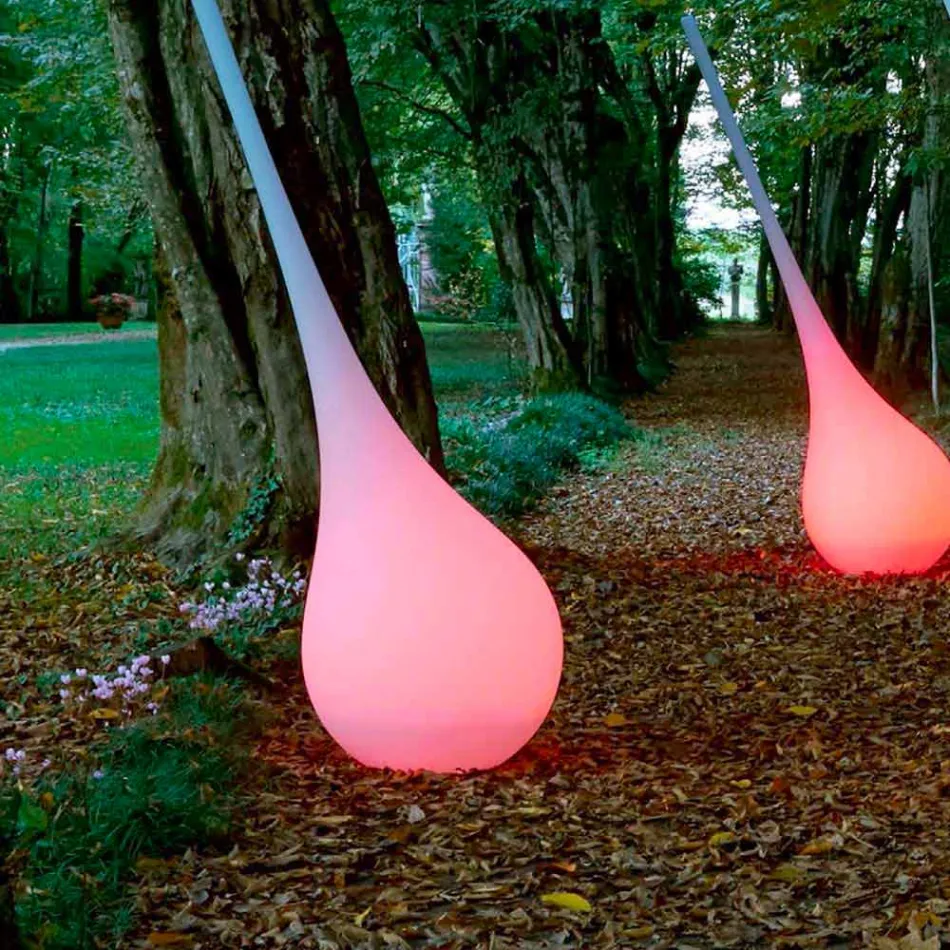 Vazo llambash dyshemeje RGB e Dekorimit me Projektim Plastik - Ampule nga Myyour Viadurini