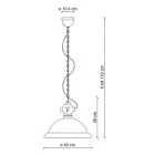 Llampa me varëse qeramike dhe hekuri artizanale dhe industriale - Industriale Viadurini