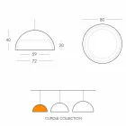 Llambë pezullimi me ngjyra Polietileni Slide Cupole prodhuar në Itali Viadurini