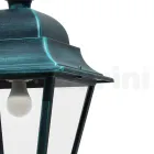 Llambë pezullimi të jashtme në alumin dhe qelq Prodhuar në Itali - Bonaria Viadurini