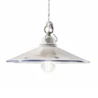 Llambë varëse me lyerje dore qeramike dhe hekur 3 përmasa - Asti Viadurini