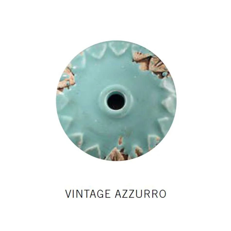 Llamba Pezulluese Industriale Hekur dhe Qeramike e punuar me dore - Industriale Viadurini