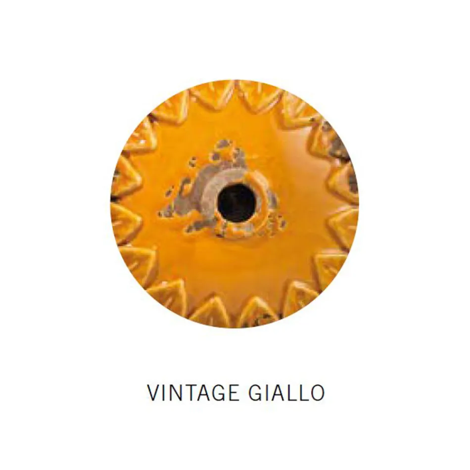 Llamba Pezulluese Industriale Hekur dhe Qeramike e punuar me dore - Industriale Viadurini