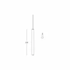 Llambë pezullimi metakrilate Slide Flux Varur e hollë prodhuar në Itali Viadurini