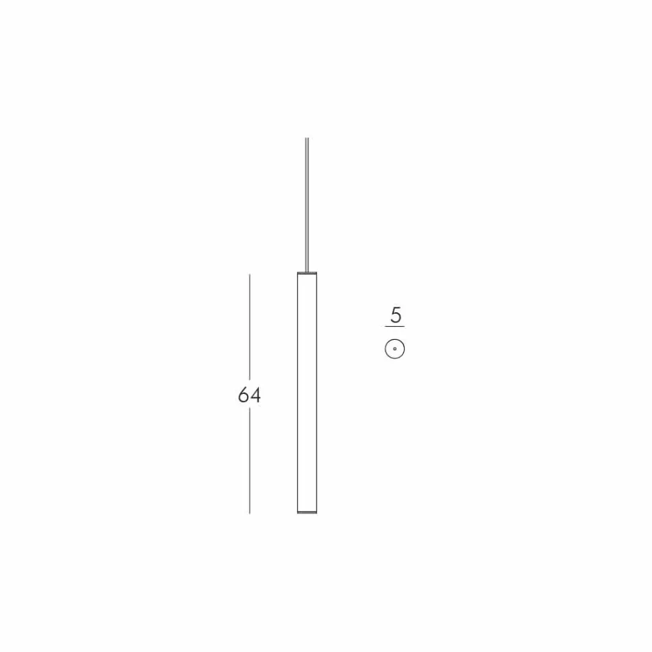 Llambë pezullimi metakrilate Slide Flux Varur e hollë prodhuar në Itali Viadurini