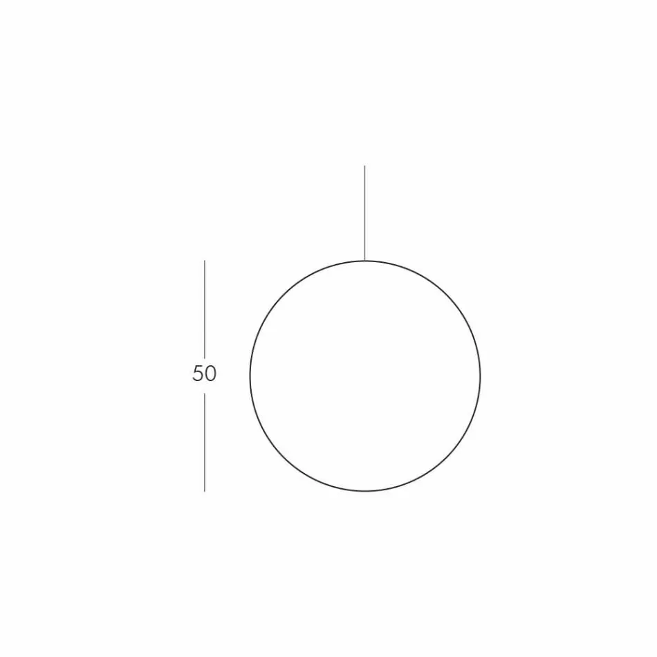 Rrëshqitje llambë pezullimi polietileni mineral prodhuar në Itali Viadurini