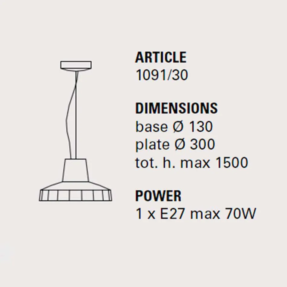 Llambë e pezulluar 30 cm, në bronz dhe majolica Toscan, Rossi Toscot Viadurini