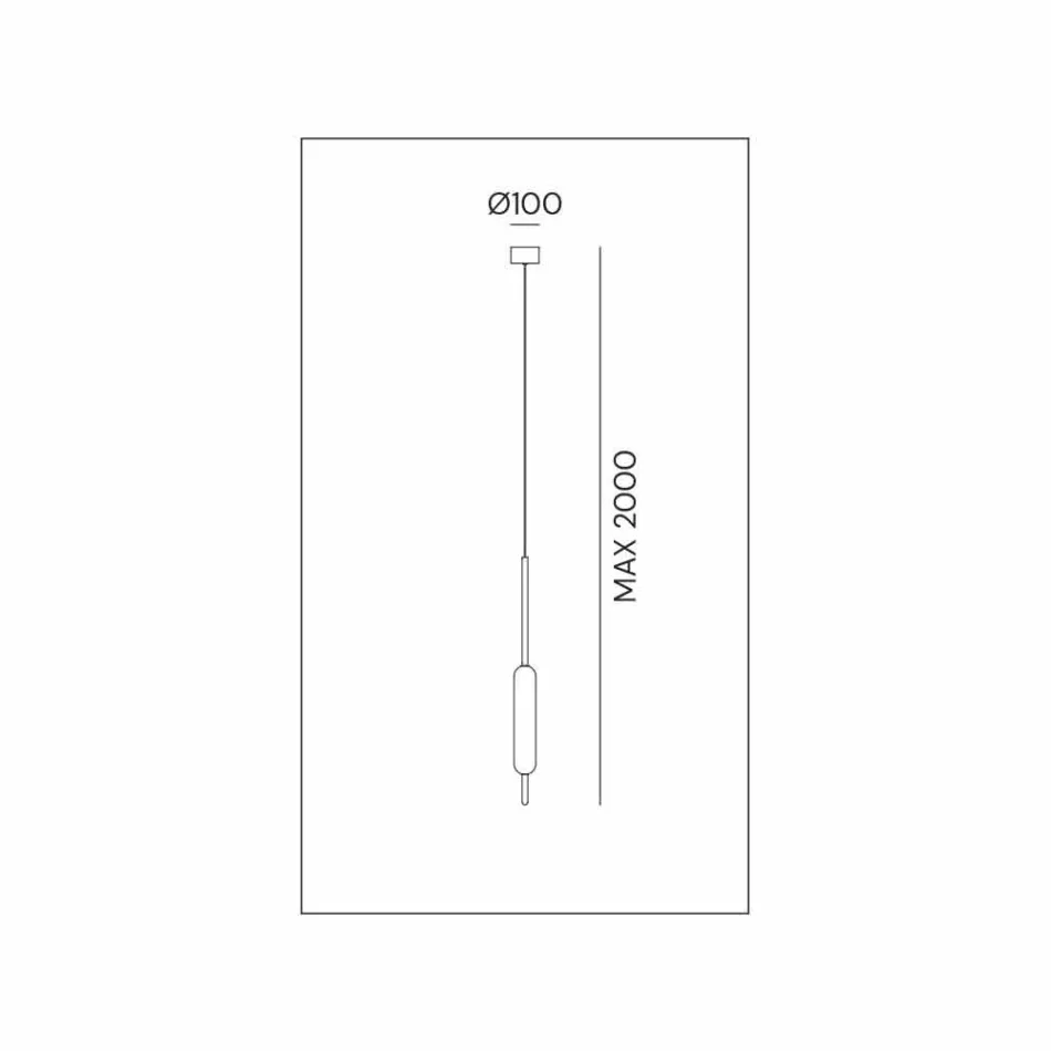 Llambë e Pezulluar me 1, 3 ose 6 Drita në Dizajn Moderne prej bronzi - Typha nga Il Fanale Viadurini