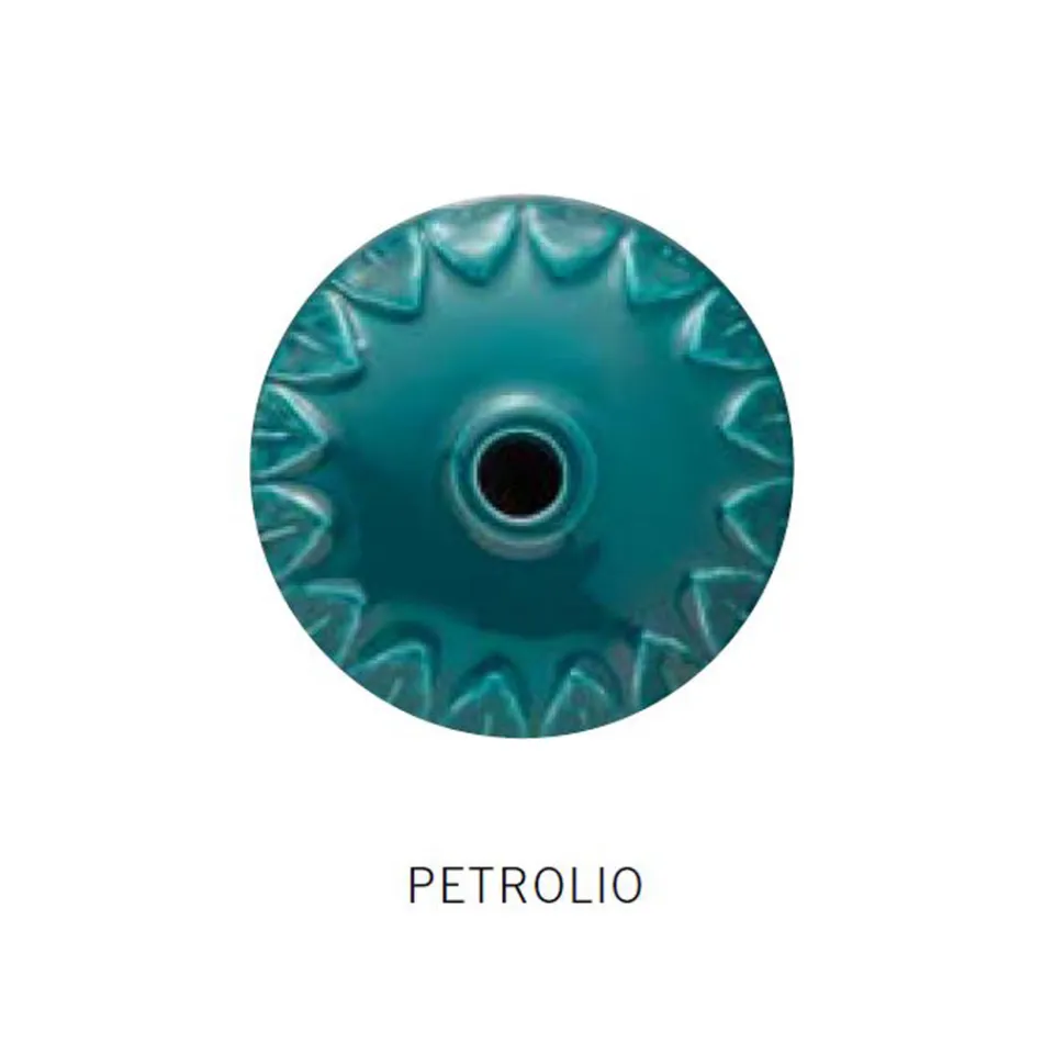 Llamba e varur e punuar me dorë Qeramike dhe tunxh antike Vintage - Ngjyra Viadurini