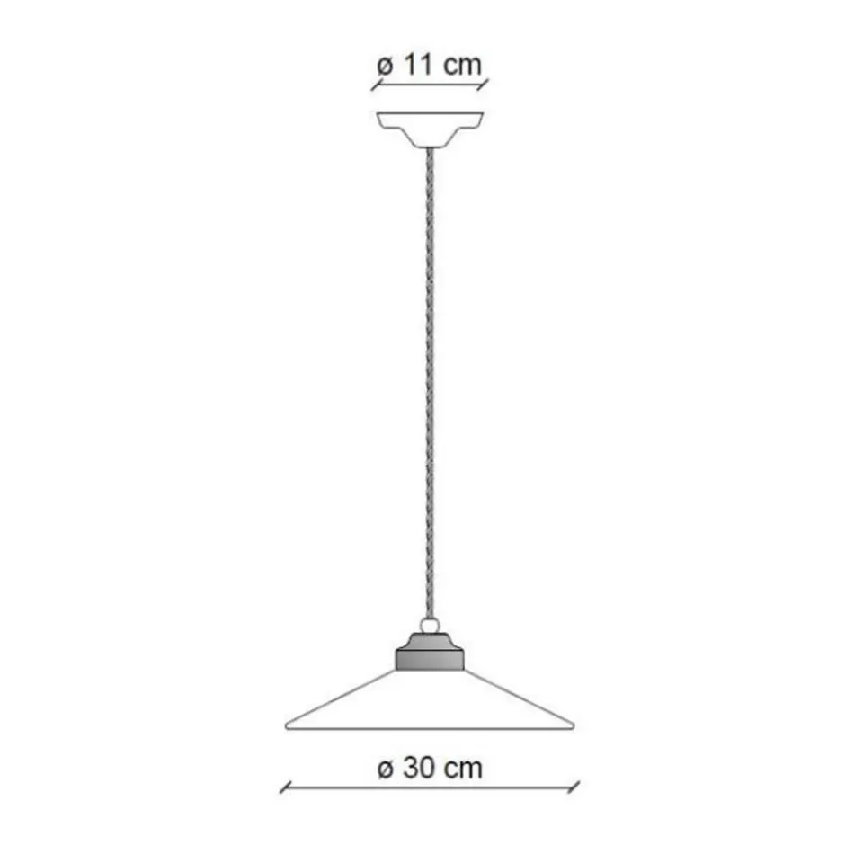 Llamba e varur e punuar me dorë Qeramike dhe tunxh antike Vintage - Ngjyra Viadurini