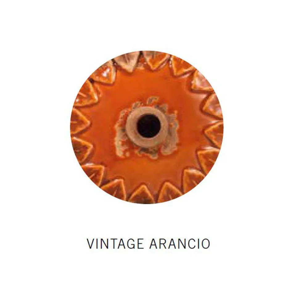 Llambë varëse e punuar me dorë në hekur dhe qeramikë me rrjetë - Industriale Viadurini