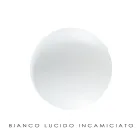 Llambë e varur e punuar me dorë në xham të bardhë Venecias - borë Viadurini