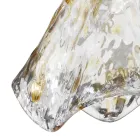 Llambë varëse e punuar me dorë në xham venecian të fryrë 35 46 cm - Mary Viadurini