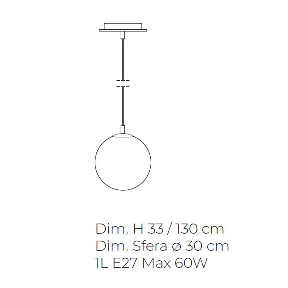 Llambë e varur e punuar me dorë në xhami me kasë veneciane - Nova Viadurini