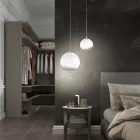 Llambë e varur e punuar me dorë në xhami me kasë veneciane - Nova Viadurini