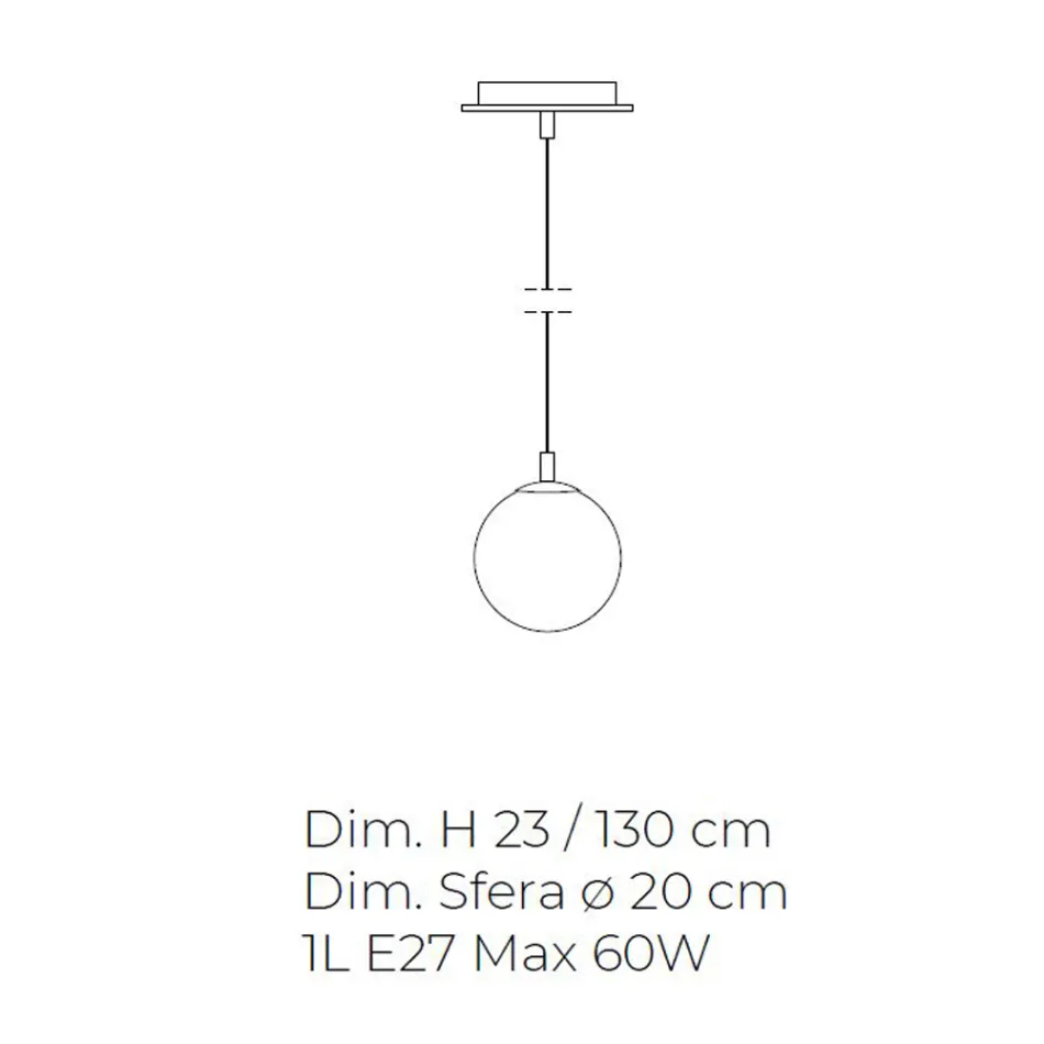 Llambë e varur e punuar me dorë në xhami me kasë veneciane - Nova Viadurini
