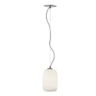 Llambë e varur e punuar me dorë në gotë veneciane të fryrë - Cloe Balloton Viadurini