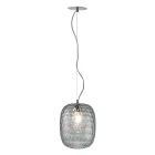 Llambë e varur e punuar me dorë në gotë veneciane të fryrë - Cloe Balloton Viadurini