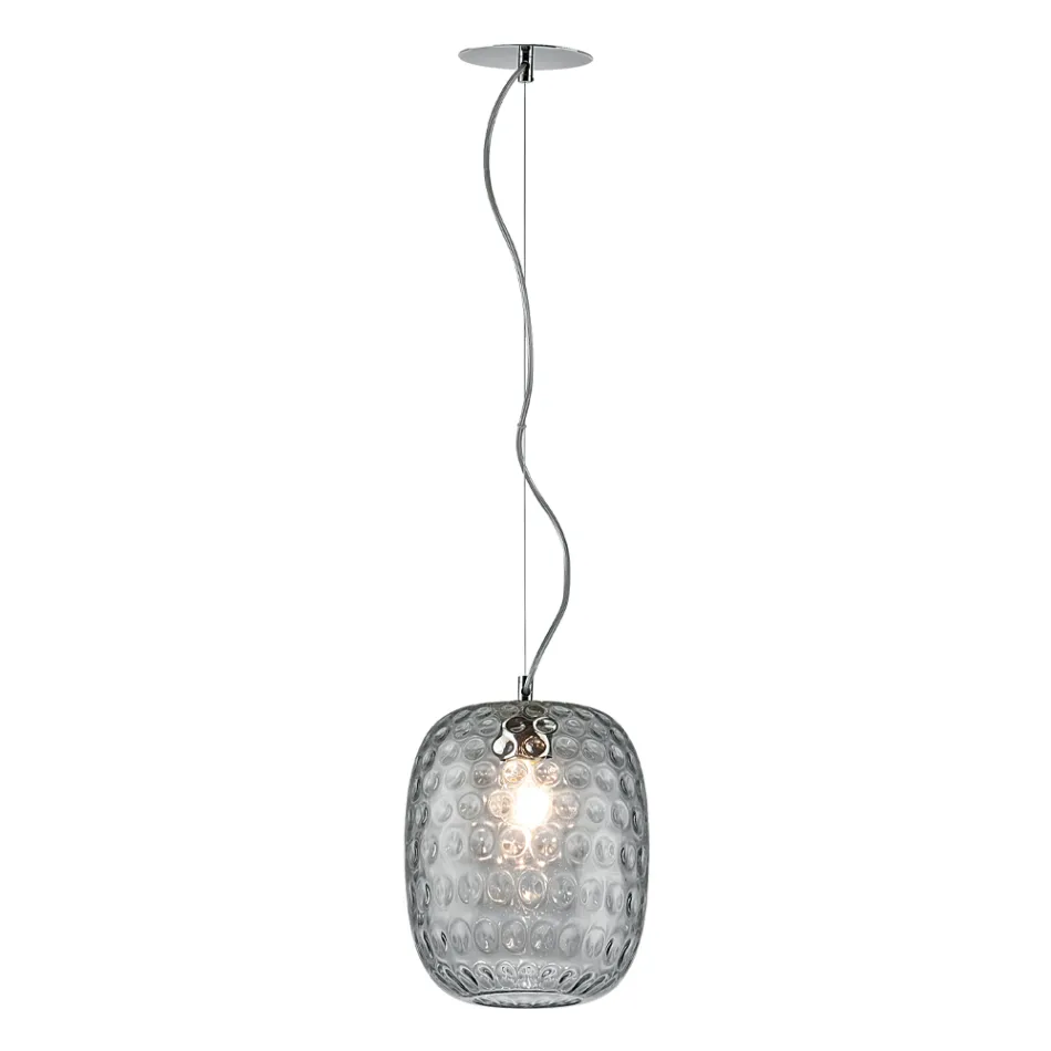 Llambë e varur e punuar me dorë në gotë veneciane të fryrë - Cloe Balloton Viadurini