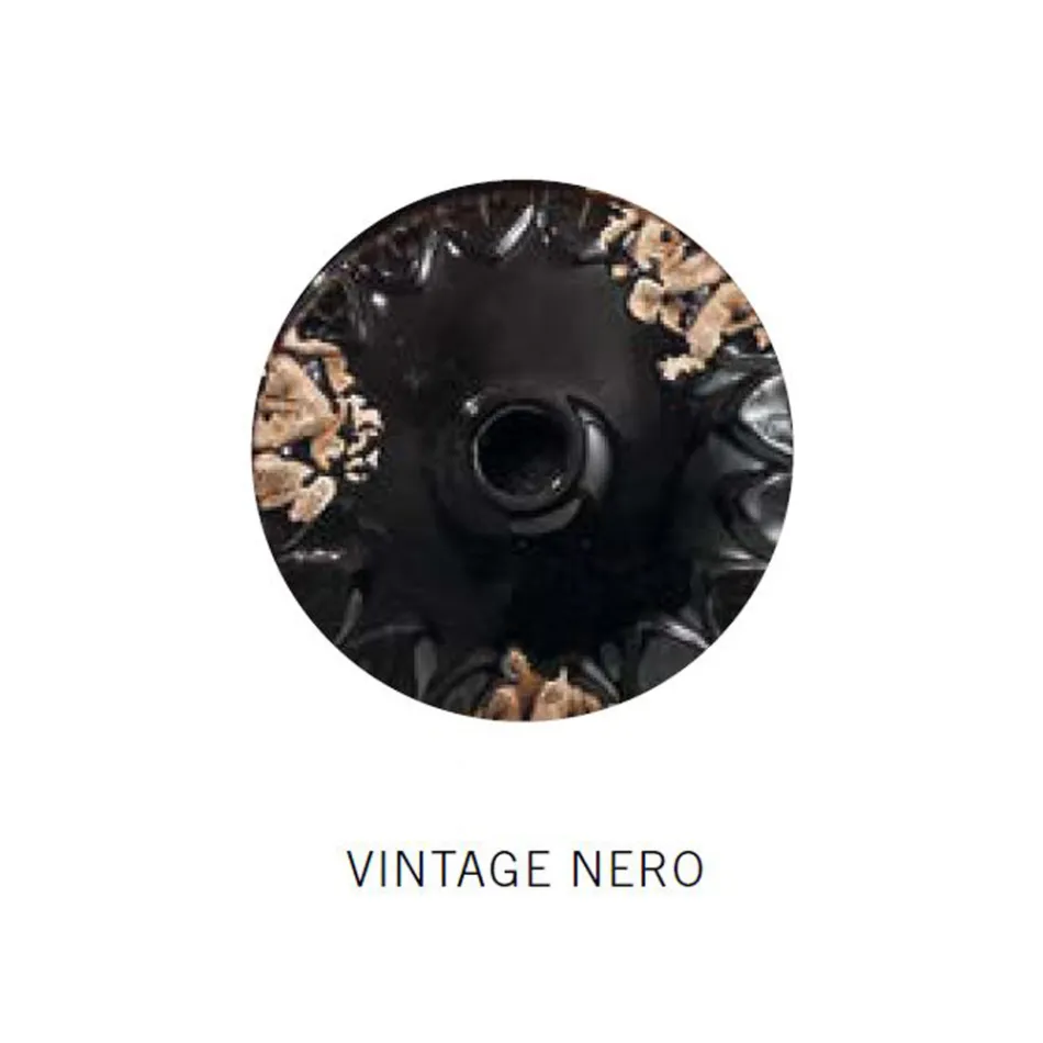 Llamba e varur Artizanale Industriale ne Hekur dhe Qeramike - Industriale Viadurini