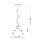 Llamba e varur Industriale ne Hekur dhe Qeramike - Industriale Viadurini