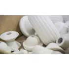 Llambë e verdhë ose e gjelbër retro qeramike e varur e bërë në Itali - Ferroluce Lariat Viadurini