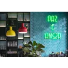 Llambë pezullimi stil retro në qeramikë të bërë në Itali - Ferroluce Caxixi Viadurini