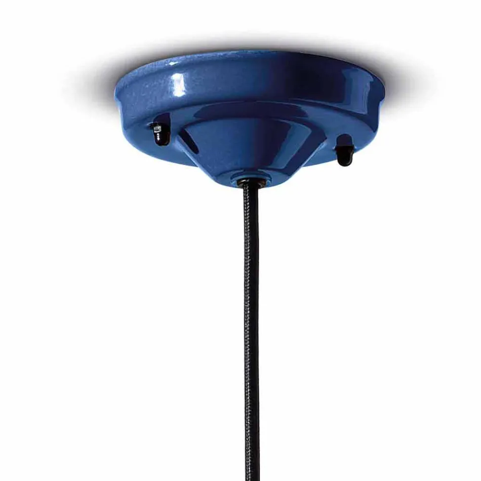 Llambë pezullimi stil retro në qeramikë të bërë në Itali - Ferroluce Caxixi Viadurini