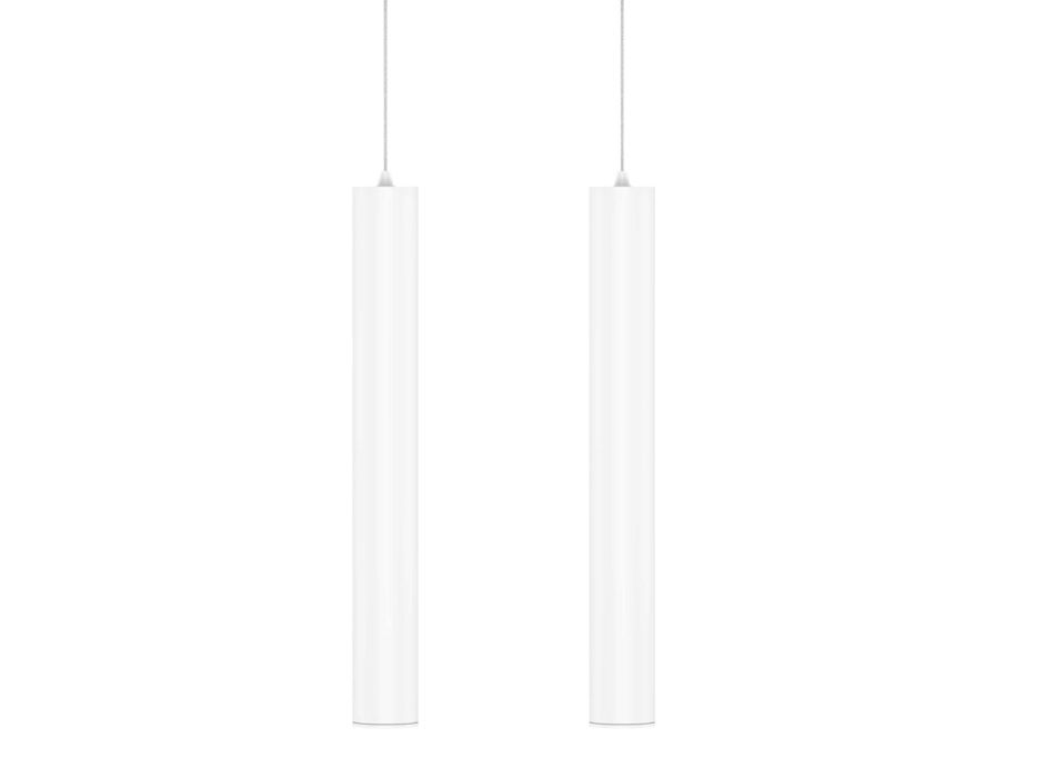 Llamba e varur dekorative ne ngjyre alumini te bardhe ose te zi, 2 cope - Rebolla Viadurini