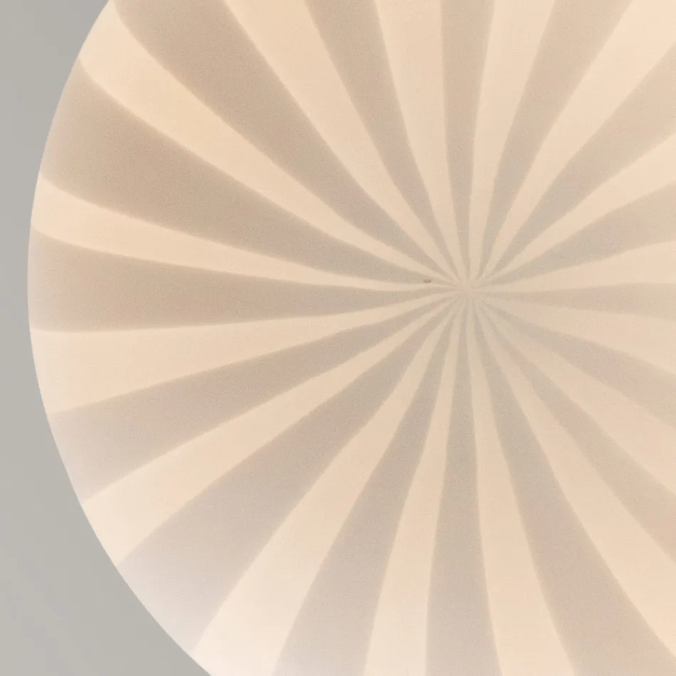 Dizajni i llambës së varur i zgjatur në xham filigrani të bardhë - karavan Viadurini