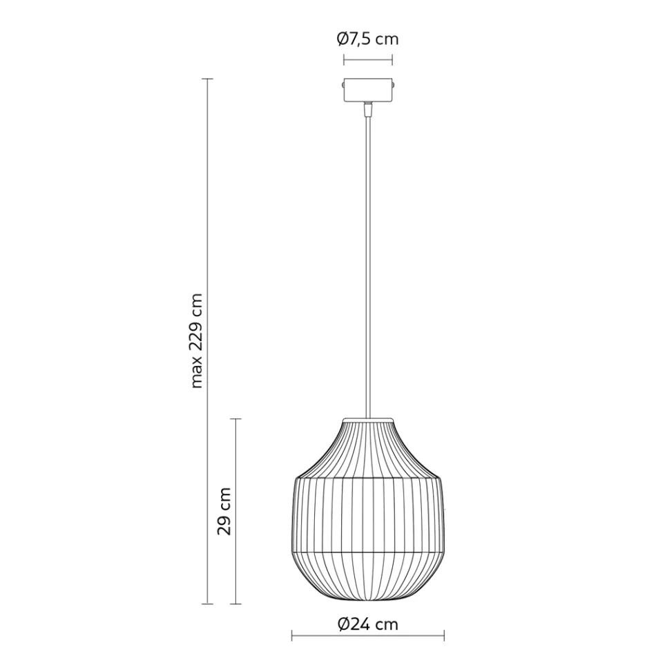 Llambë varëse me dizajn të rrumbullakët në xham filigran të bardhë - Karvan Viadurini