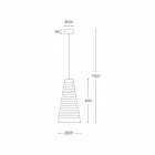 Llambë e pezulluar e bërë nga Italia Made in Italy - Cervino Aldo Bernardi Viadurini