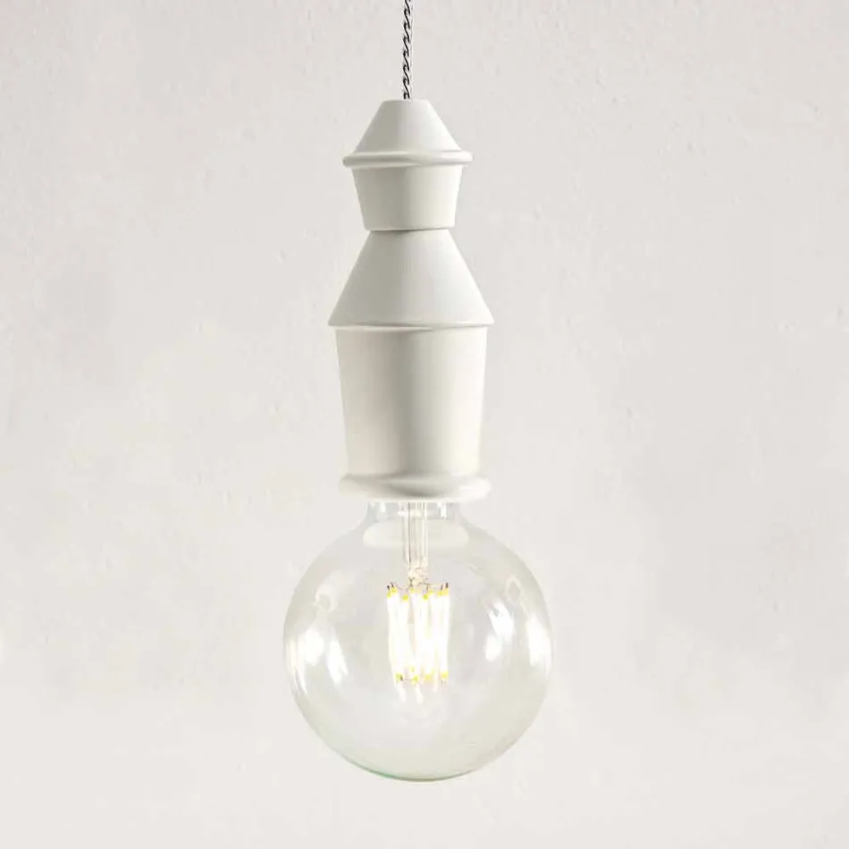 Llambë e pezulluar e dizajnit qeramik - Fati nga Aldo Bernardi Viadurini