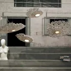 Llamba e pezulluar në Technopolymer Dizajni i bardhë ose i artë 2 Dimensionet - Katedralja Viadurini