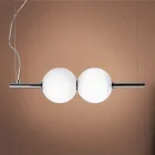 Llambë e varur në gotë veneciane të fryrë me dorë - Jupiter Viadurini