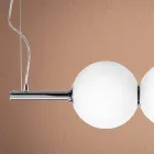 Llambë e varur në gotë veneciane të fryrë me dorë - Jupiter Viadurini