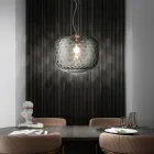 Llambë varëse e punuar me dorë veneciane me xham të fryrë - Cloe Balloton Viadurini