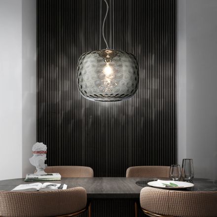 Llambë varëse e punuar me dorë veneciane me xham të fryrë - Cloe Balloton Viadurini