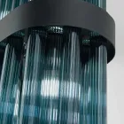 Llambë moderne e varur në qelq luksoz të prodhuar në Itali - Maesta Viadurini