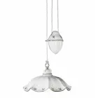 Llambë e varur lart e poshtë në qeramikë me onde e dekoruar me dorë - Belluno Viadurini