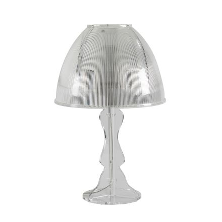Kapelë llambë tavoline kristal transparent akrilik Prism - Amiglia Viadurini