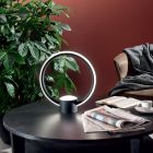 Llambë Tavoline moderne LED në Metal me Difuzor Polimer - Lumina Viadurini