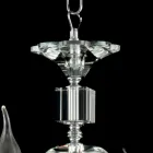 Dritat prej xhami 8 të llambadarëve me dekorime kristali Ivy Viadurini